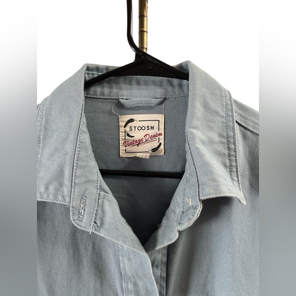 Stoosh vintage denim blue jean button down jacket - Picture 3 of 5